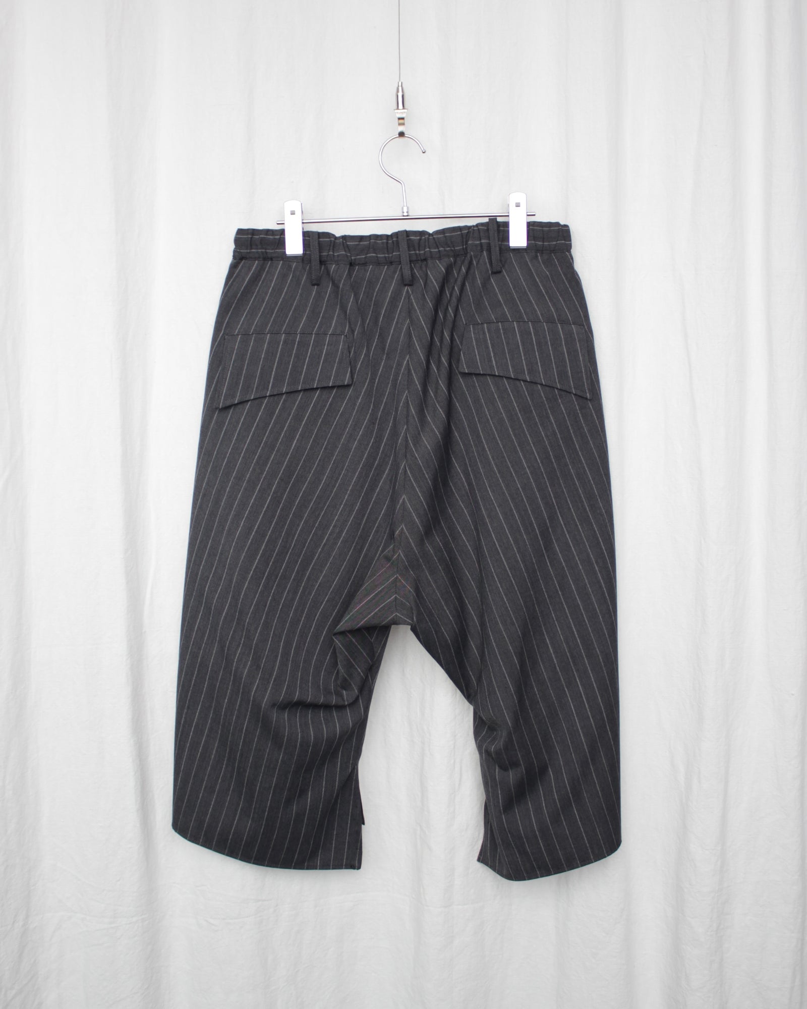 B*B様 W167 wjk stripe easy trousers グレー X stripe wide easy trousers / gray | okinimesmamani