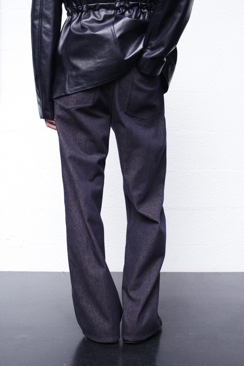 OMAR AFRIDI / 5 PKT TROUSERS / CASHMERE COTTON DENM (OA-SS26-TRS