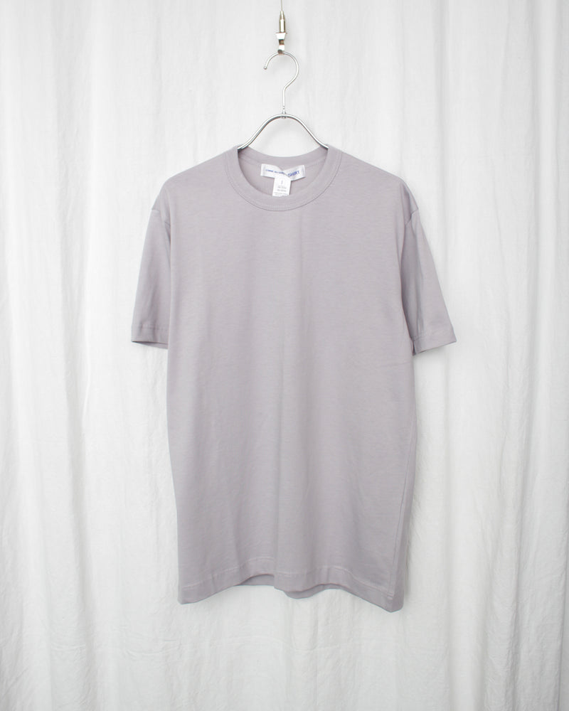 COMME DES GARÇONS SHIRT / COTTON JERSEY PLAIN WITH CDG SHIRT BLACK LOGO AT BACK - Grey (FO-T024-S25)