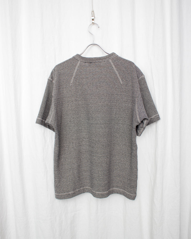 ENSOU. / RIGHT-POCKETED T-SHIRT - Stripe (E12T006)