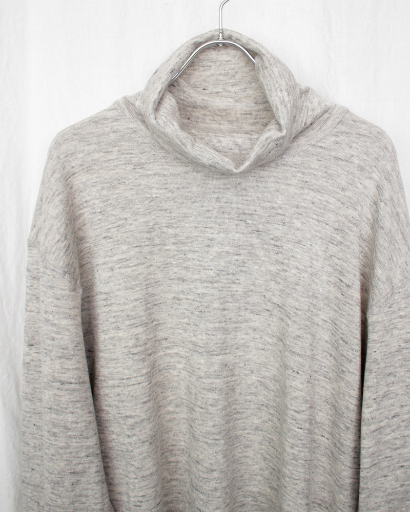 ENSOU. / TURTLENECK LONG SLEEVE SHIRT - Top Grey (E13T001)