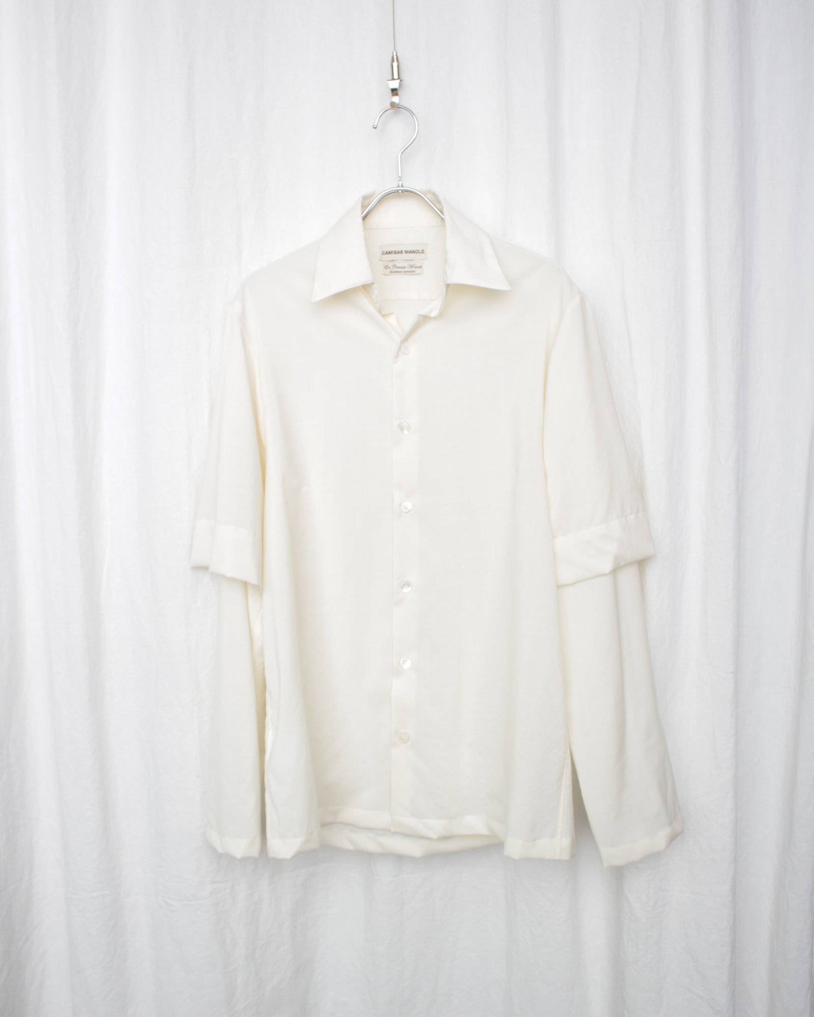 CAMISAS MANOLO / OFF WHITE DOUBLE SLEEVE SHIRT (CM-FIGMKT-03) Off