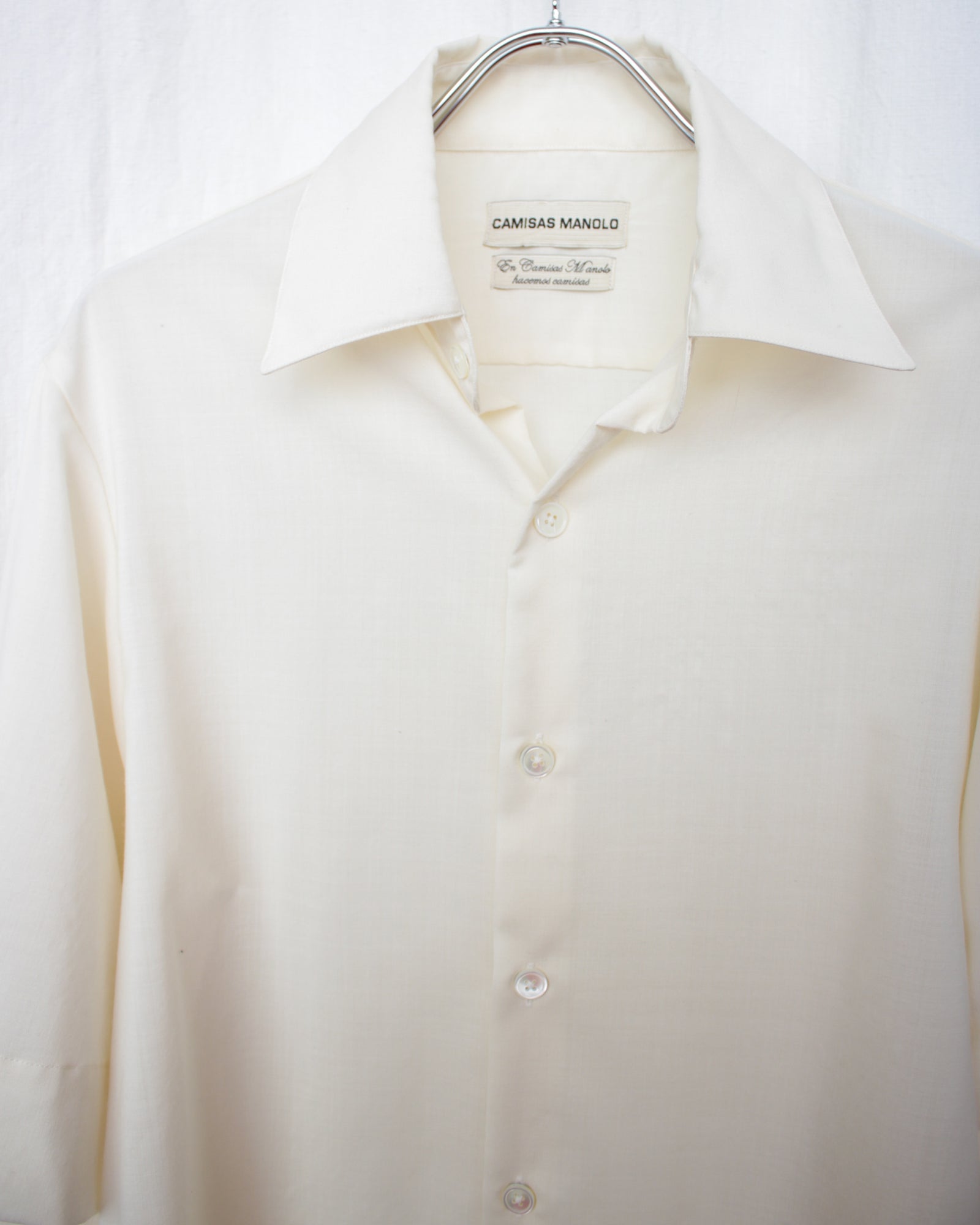トップス CAMISAS MANOLO WHITE CAMISA SHIRT camisas manolo white camisa shirt 44