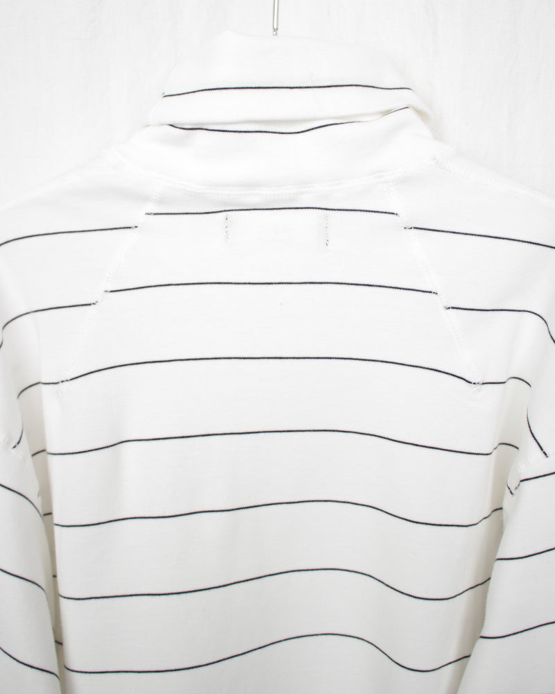 ENSOU. / TURTLENECK LONG SLEEVE SHIRT - White×Black (E13T002)