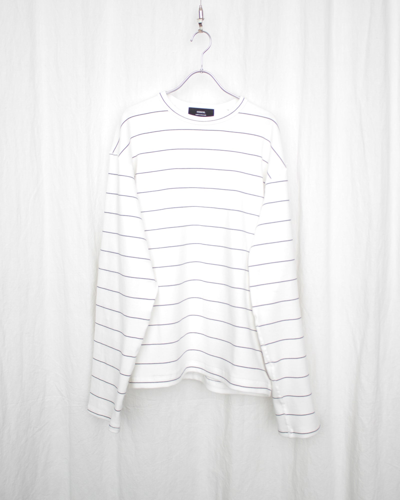 ENSOU. エンソウ 通販 D-SHAPED LONG SLEEVE TEE (E13T005) White