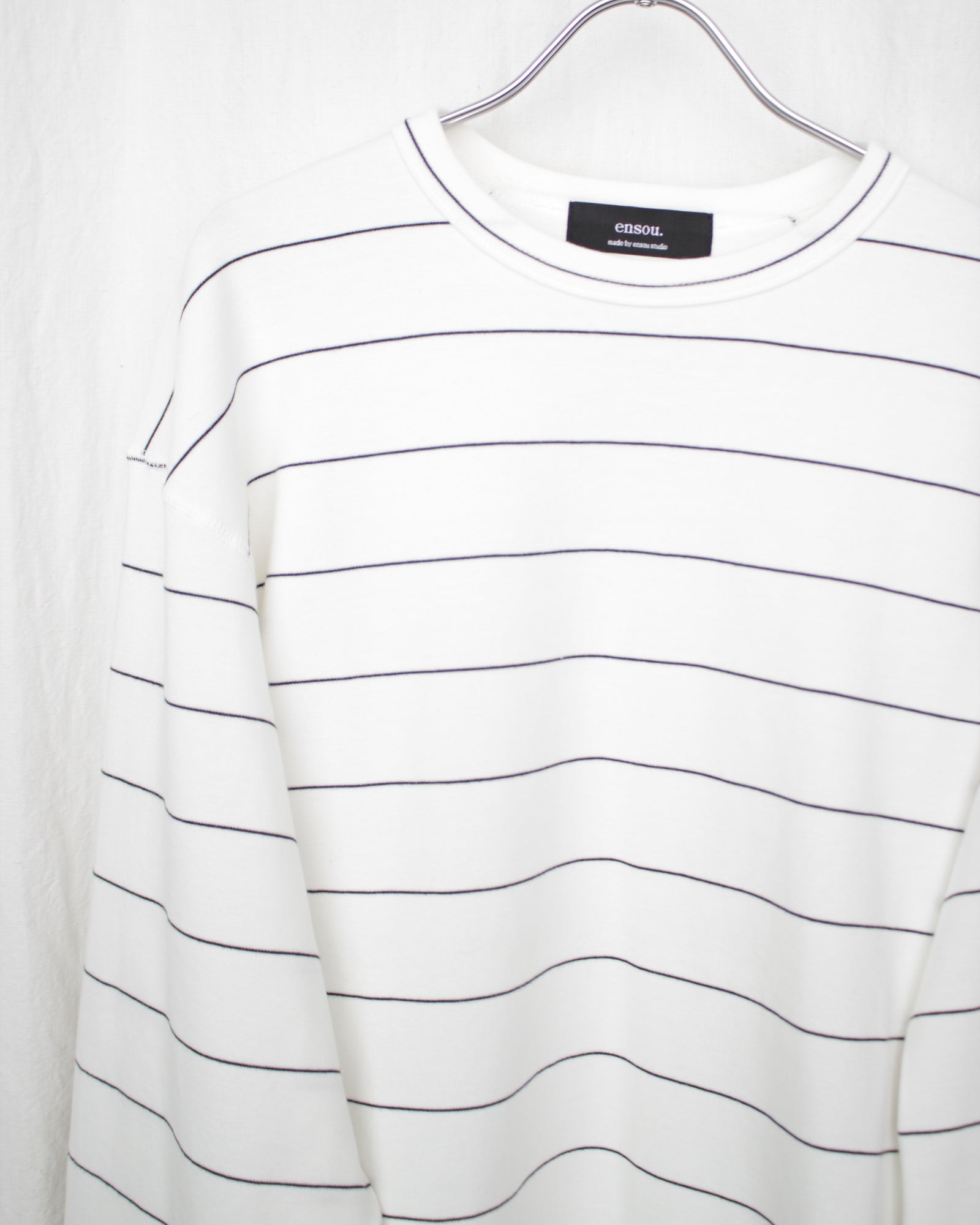 ENSOU. エンソウ 通販 D-SHAPED LONG SLEEVE TEE (E13T005) White