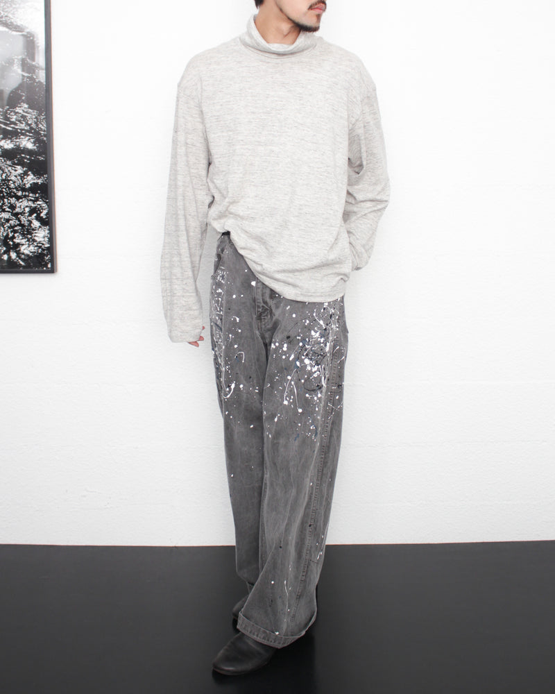 ENSOU. / TURTLENECK LONG SLEEVE SHIRT - Top Grey (E13T001)
