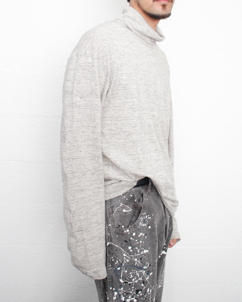 ENSOU. / TURTLENECK LONG SLEEVE SHIRT - Top Grey (E13T001)