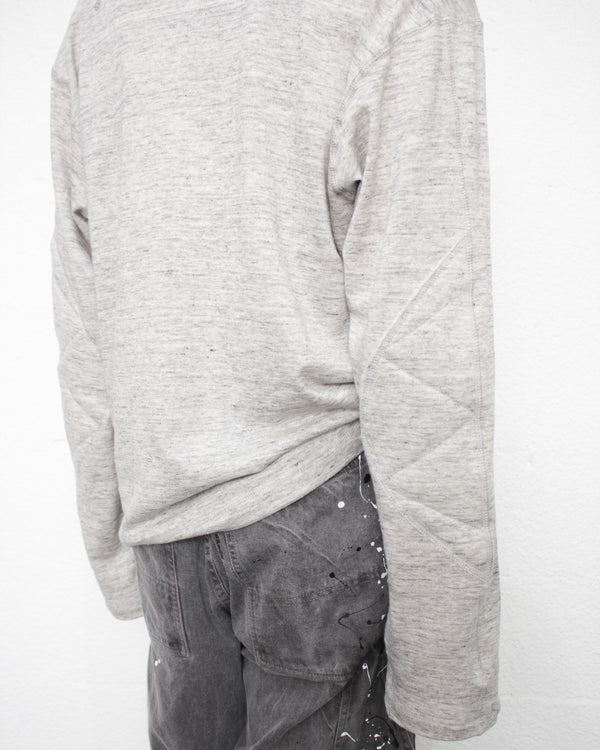 ENSOU. / TURTLENECK LONG SLEEVE SHIRT - Top Grey (E13T001)