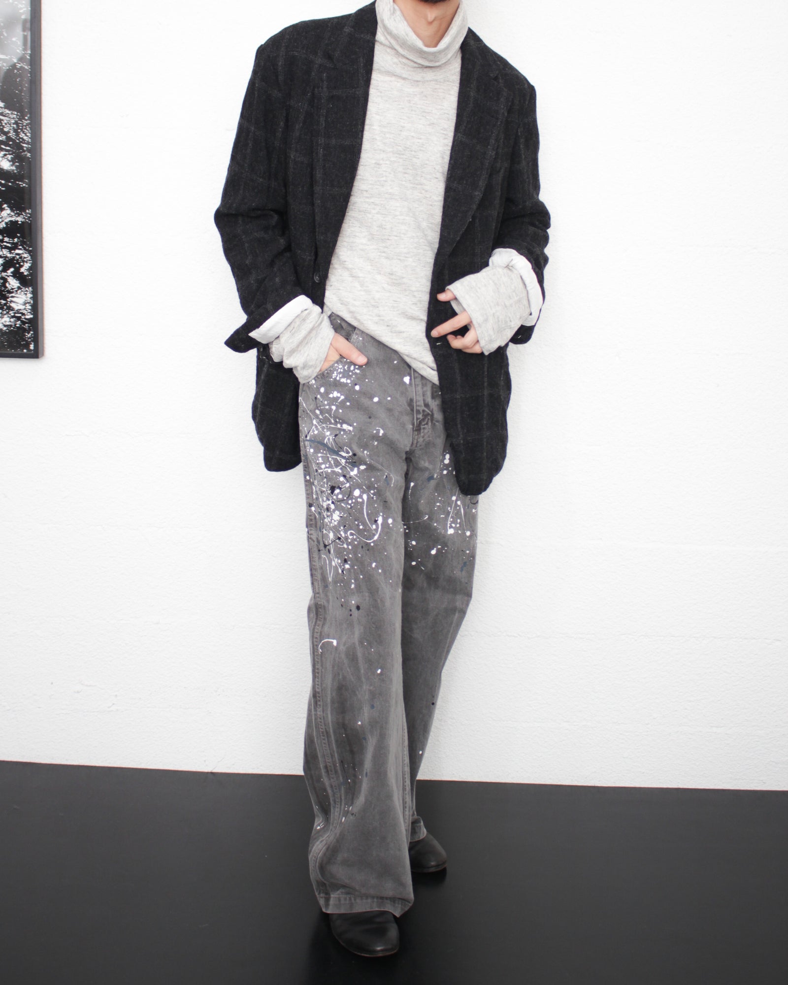ENSOU. エンソウ 通販 2B DONI'S BLAZER (E13J002) Black Check