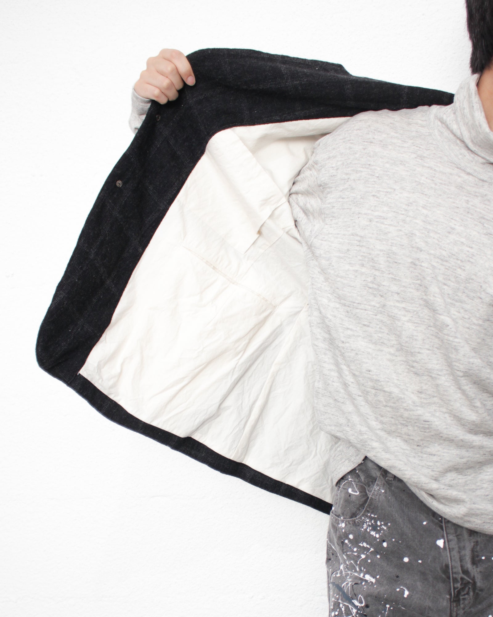 ENSOU. エンソウ 通販 2B DONI'S BLAZER (E13J002) Black Check