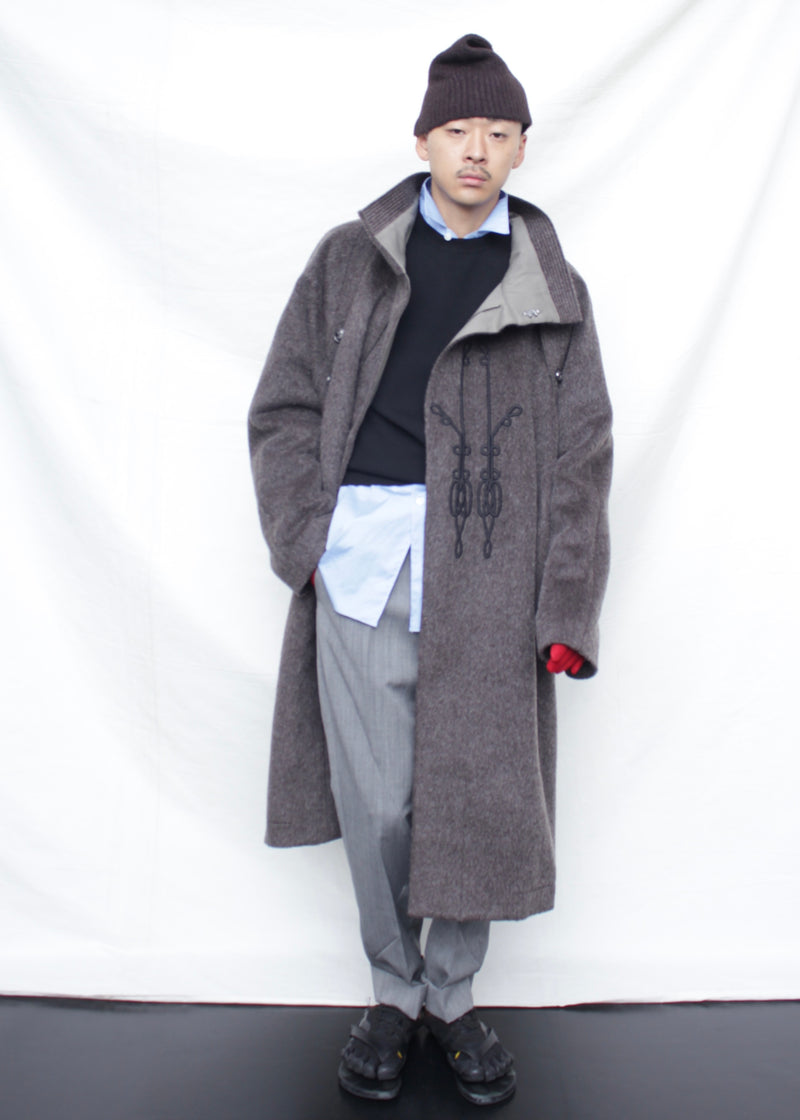 KIKO KOSTADINOV / KORMOS MILITARY COAT - Washed Brown/Slate Grey (KKAW25C01-44)