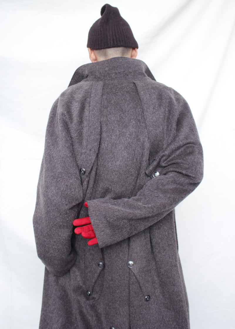 KIKO KOSTADINOV / KORMOS MILITARY COAT - Washed Brown/Slate Grey (KKAW25C01-44)
