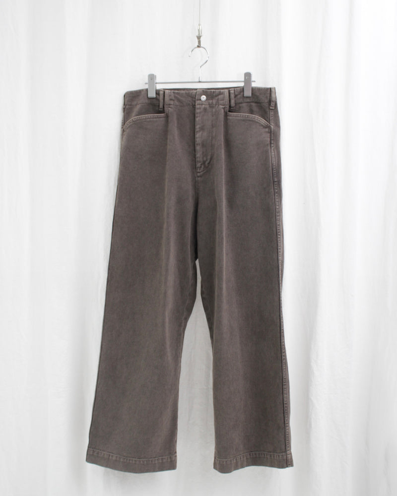 TROTTI BAGGY TROUSERS (OA-AW24-TRS-103-02) Brown