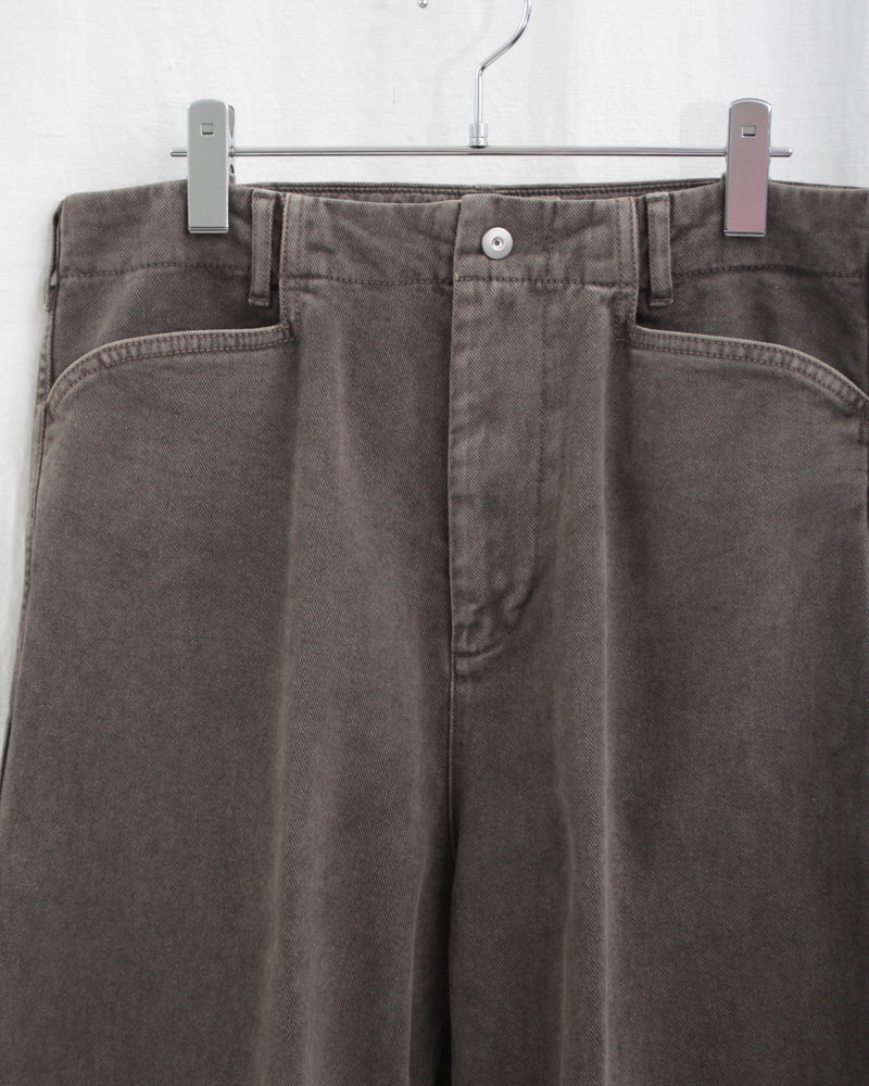 TROTTI BAGGY TROUSERS (OA-AW24-TRS-103-02) Brown