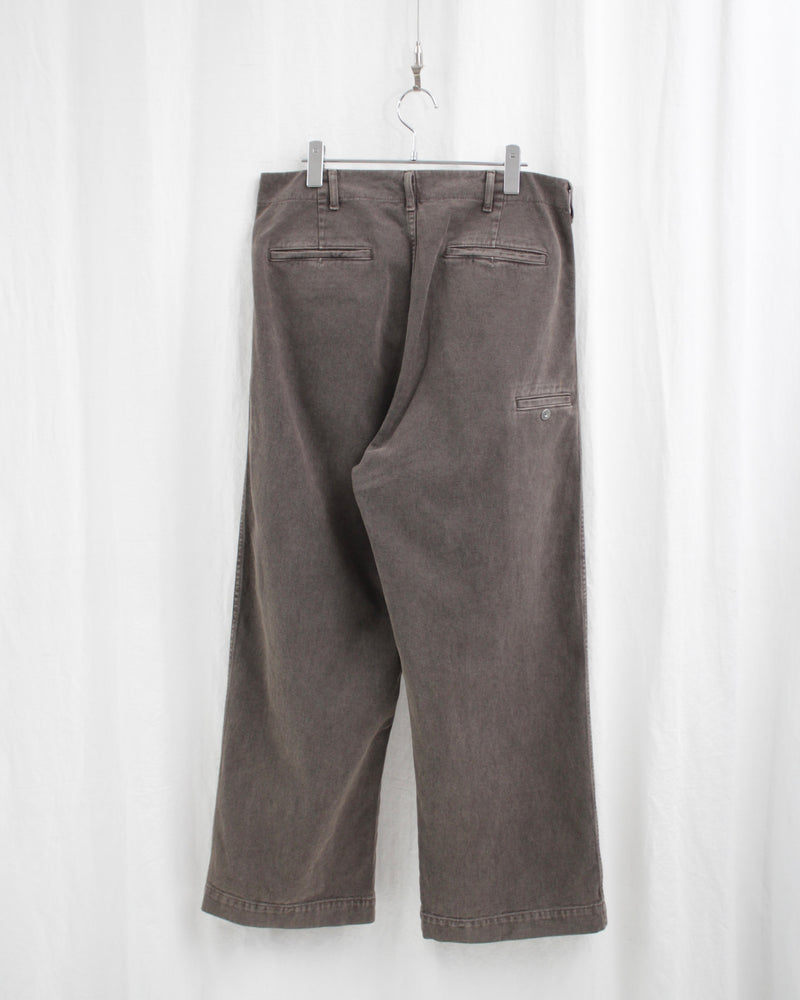 TROTTI BAGGY TROUSERS (OA-AW24-TRS-103-02) Brown