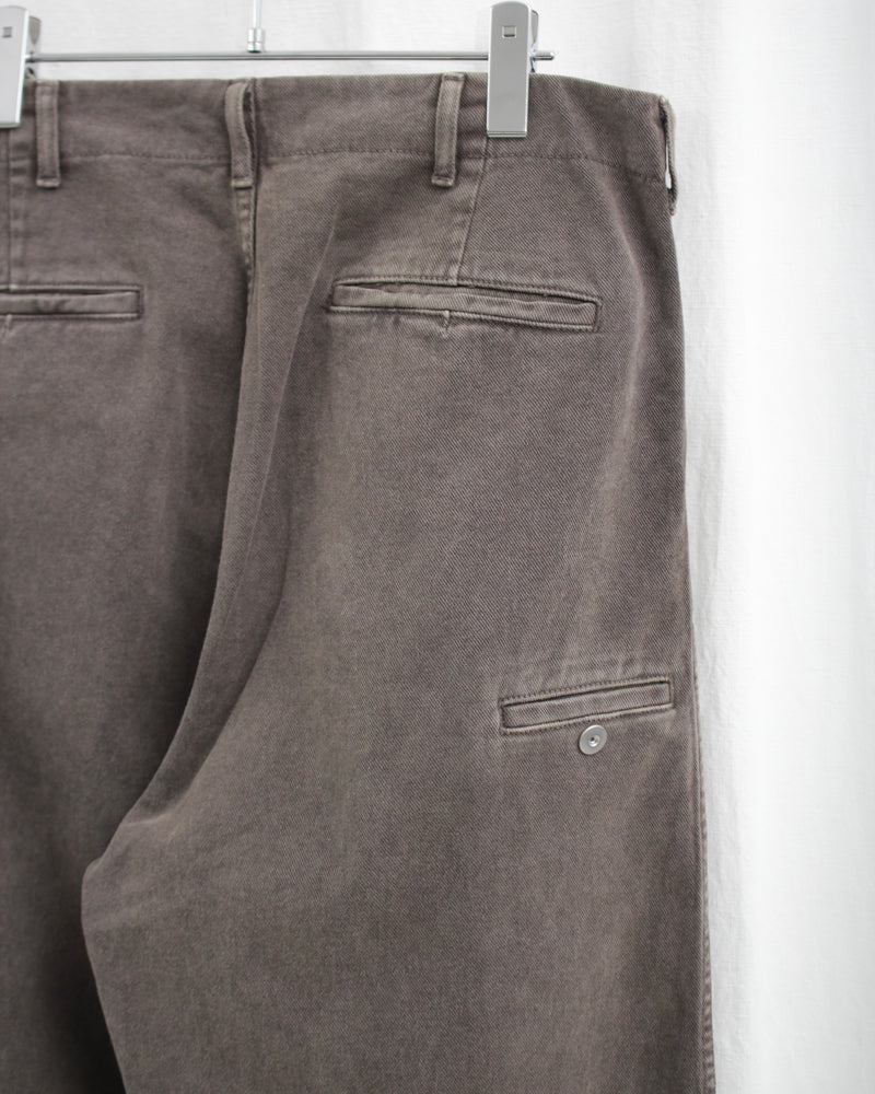 TROTTI BAGGY TROUSERS (OA-AW24-TRS-103-02) Brown