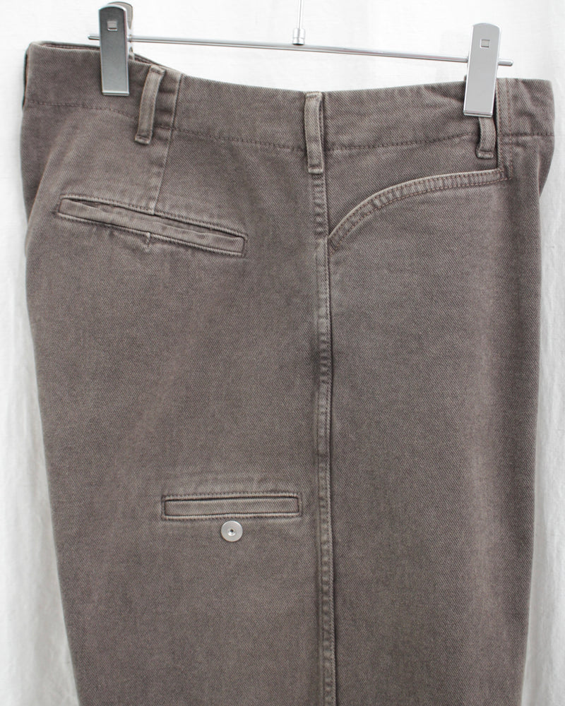 TROTTI BAGGY TROUSERS (OA-AW24-TRS-103-02) Brown