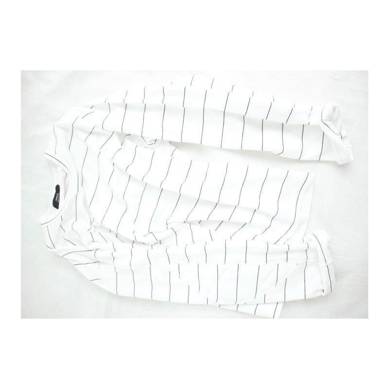 ENSOU. / TURTLENECK LONG SLEEVE SHIRT - White×Black (E13T002)