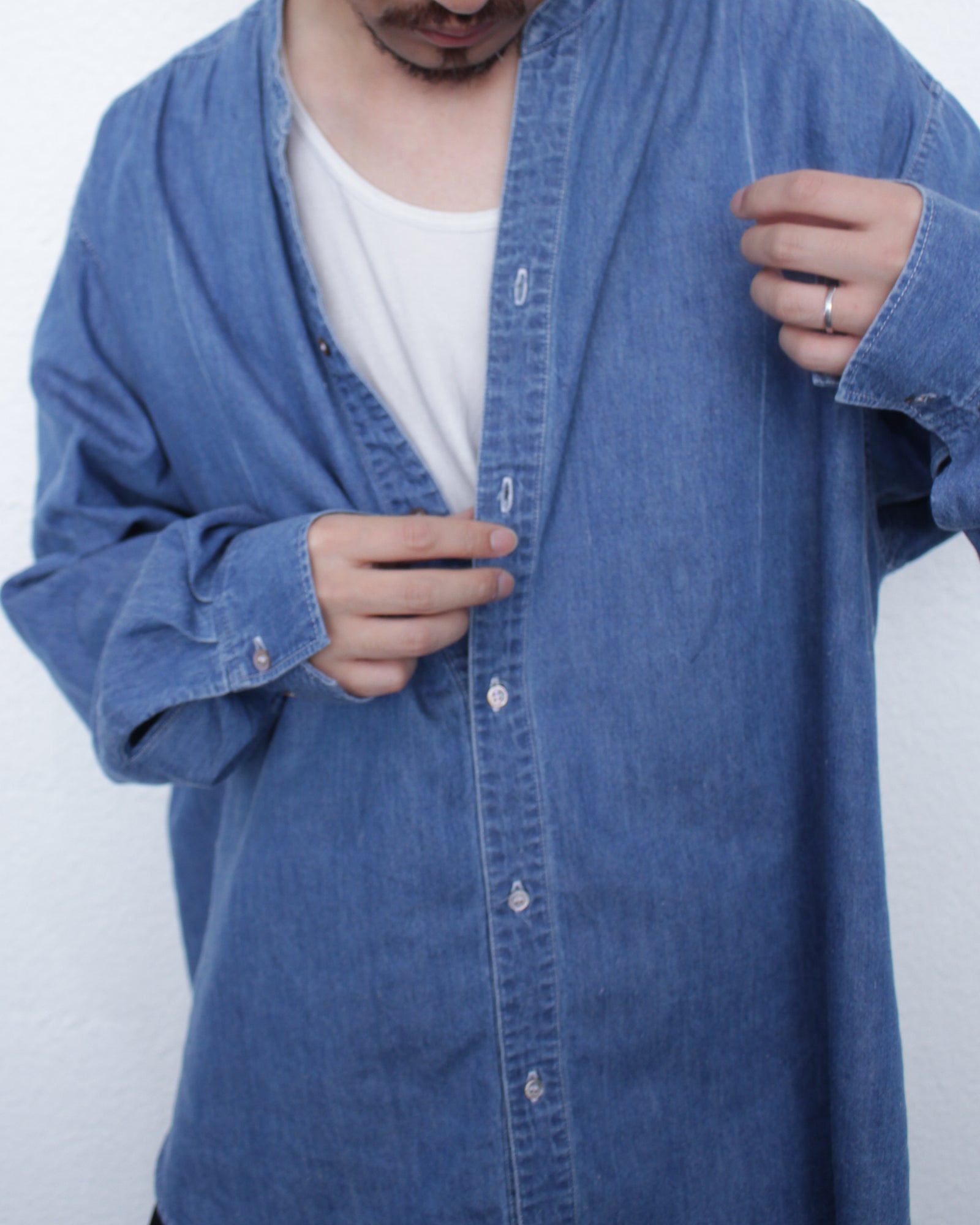 mister it. mukta別注 デニムシャツ MISTER IT. / MR.IT CHEMISE (CHEMISE-MR.IT) Blue – Mukta / Sal
