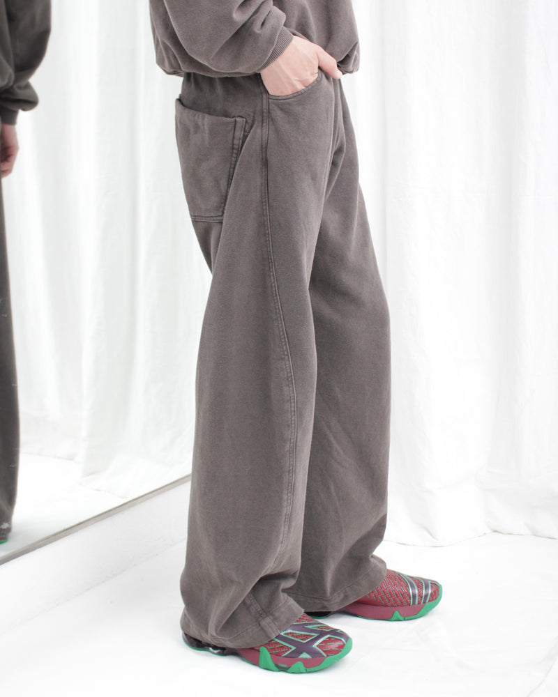 SHABBY TWISTED LOUNGE PANTS (OA-AW24-JER-103-02) Shabby Brown