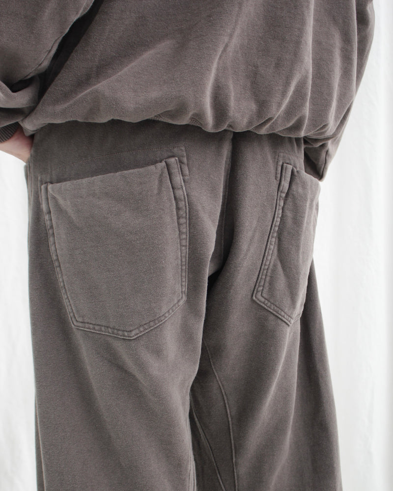 SHABBY TWISTED LOUNGE PANTS (OA-AW24-JER-103-02) Shabby Brown