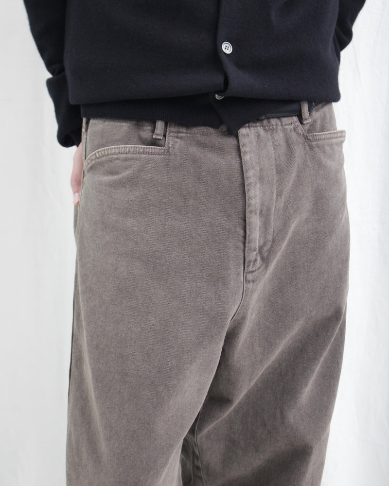 TROTTI BAGGY TROUSERS (OA-AW24-TRS-103-02) Brown