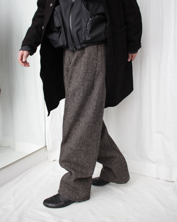 << Re: >> PRESSED TROUSERS (OA-AW21-TRS-105-01) Brown Tweed