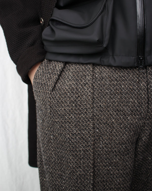 << Re: >> PRESSED TROUSERS (OA-AW21-TRS-105-01) Brown Tweed