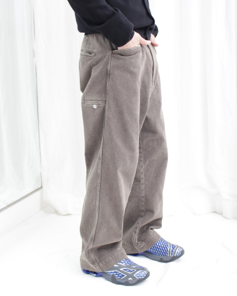 TROTTI BAGGY TROUSERS (OA-AW24-TRS-103-02) Brown