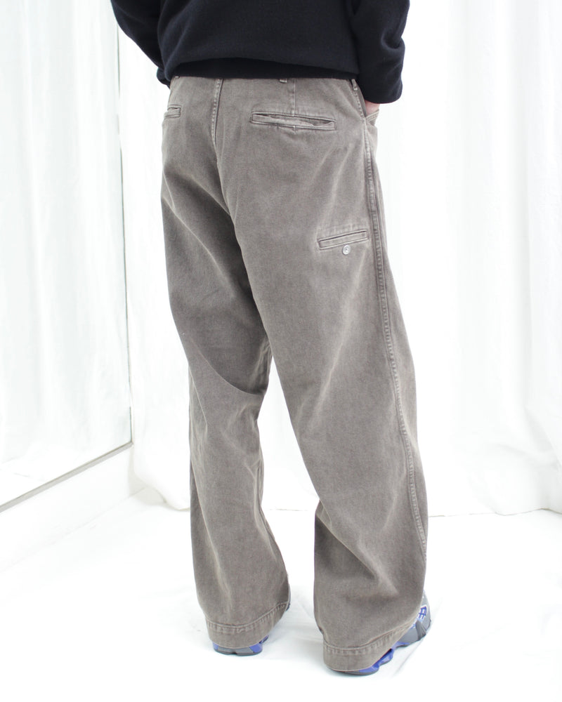 TROTTI BAGGY TROUSERS (OA-AW24-TRS-103-02) Brown