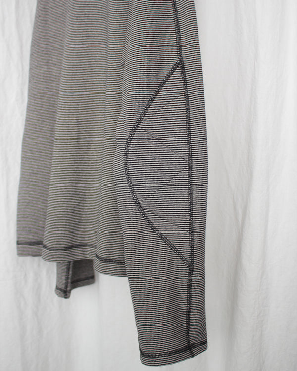 ENSOU. / D-SHAPED LONG SLEEVE TEE - Stripe (E12T004)