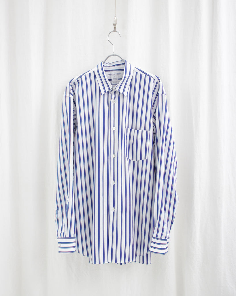 COMME DES GARÇONS SHIRT / YARN DYED COTTON STRIPE POPLIN