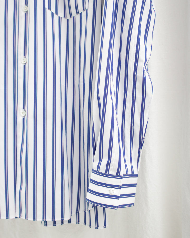 YARN DYED COTTON STRIPE POPLIN SHAPE2 (FZ-B125-061) 117 Stripe