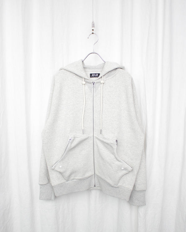 ZIP UP HOODIE XIN (003121202) L.Gray