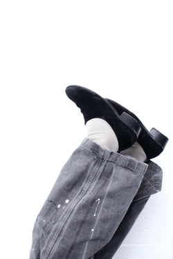 ENSOU. / SPLASH PAINTER JEANS - Sumi-Dyed Black (E13P010)