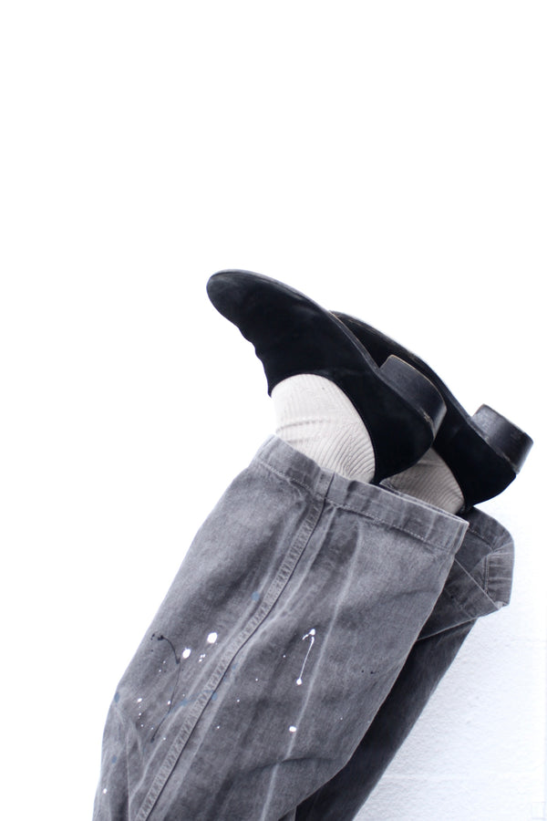 ENSOU. / SPLASH PAINTER JEANS - Sumi-Dyed Black (E13P010)