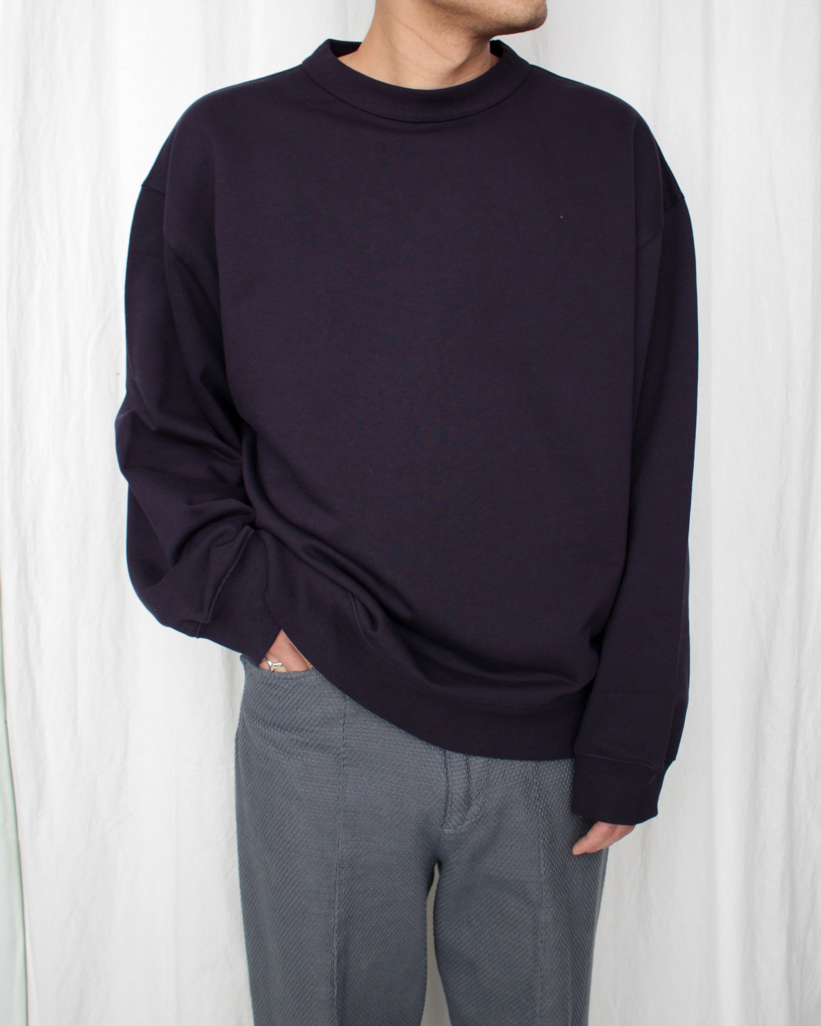 【DRIES VAN NOTEN】バックジップ スウェット Navy 送料関税込 DRIES VAN NOTEN】バックジップ スウェット Navy 送料関税込