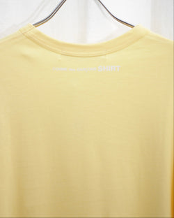 COMME DES GARÇONS SHIRT / LOGO S/S T-SHIRT - Yellow (FN-T015-051)