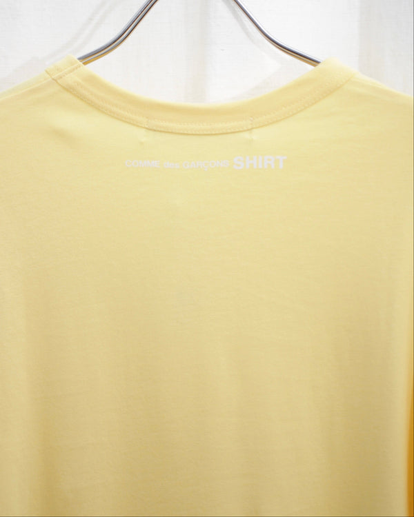 COMME DES GARÇONS SHIRT / LOGO S/S T-SHIRT - Yellow (FN-T015-051)