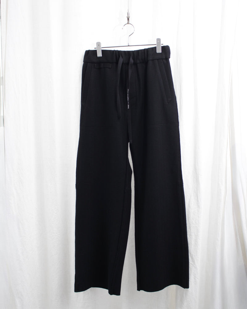 KNIT TRACK PANTS (E09P007) Black