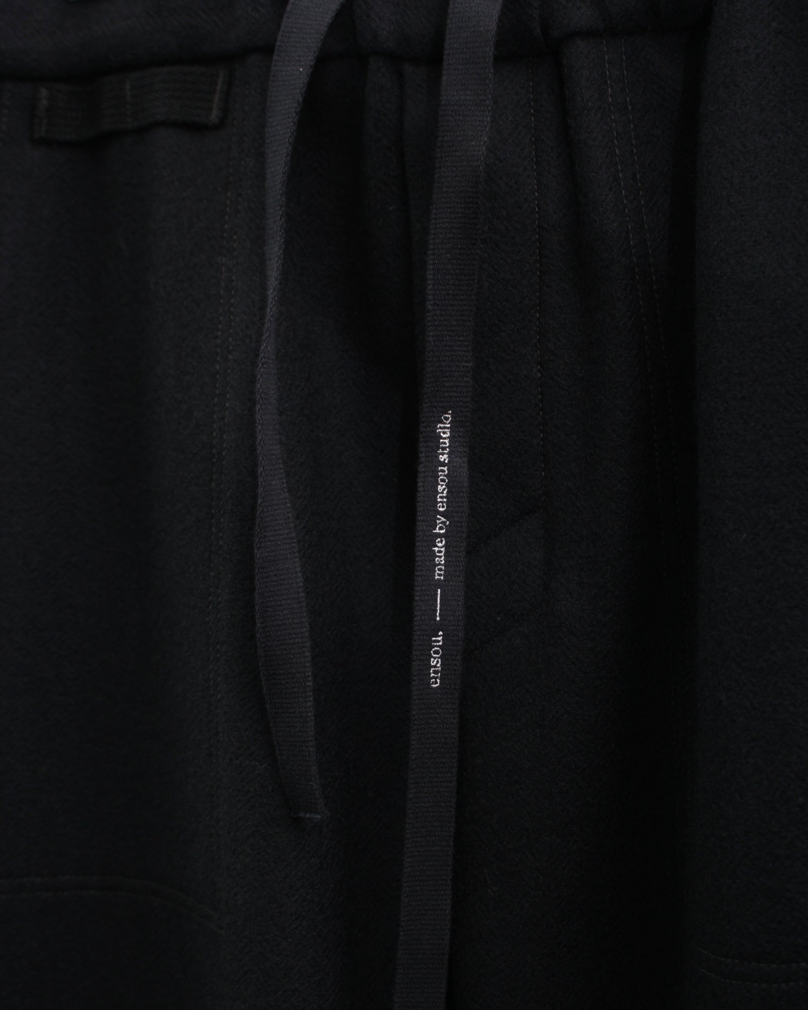 ENSOU. エンソウ KNIT TRACK PANTS (E09P007) Black – Mukta / Sal