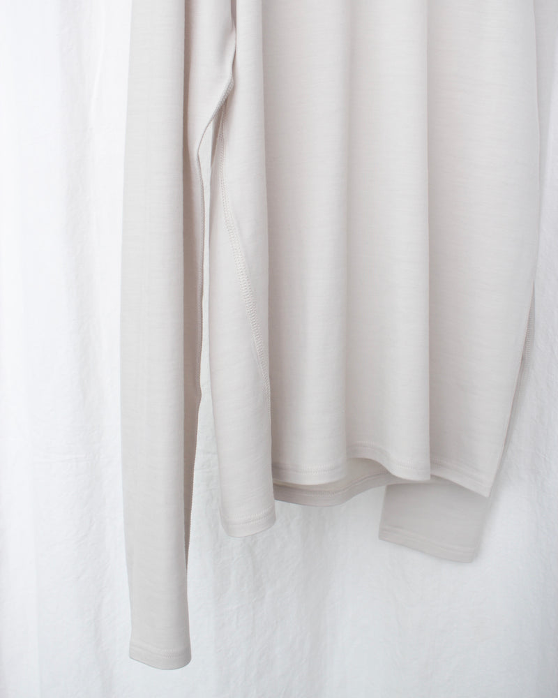 RIER / POLAR JERSEY ROUNDNECK - Talc (TSH16 JWV)