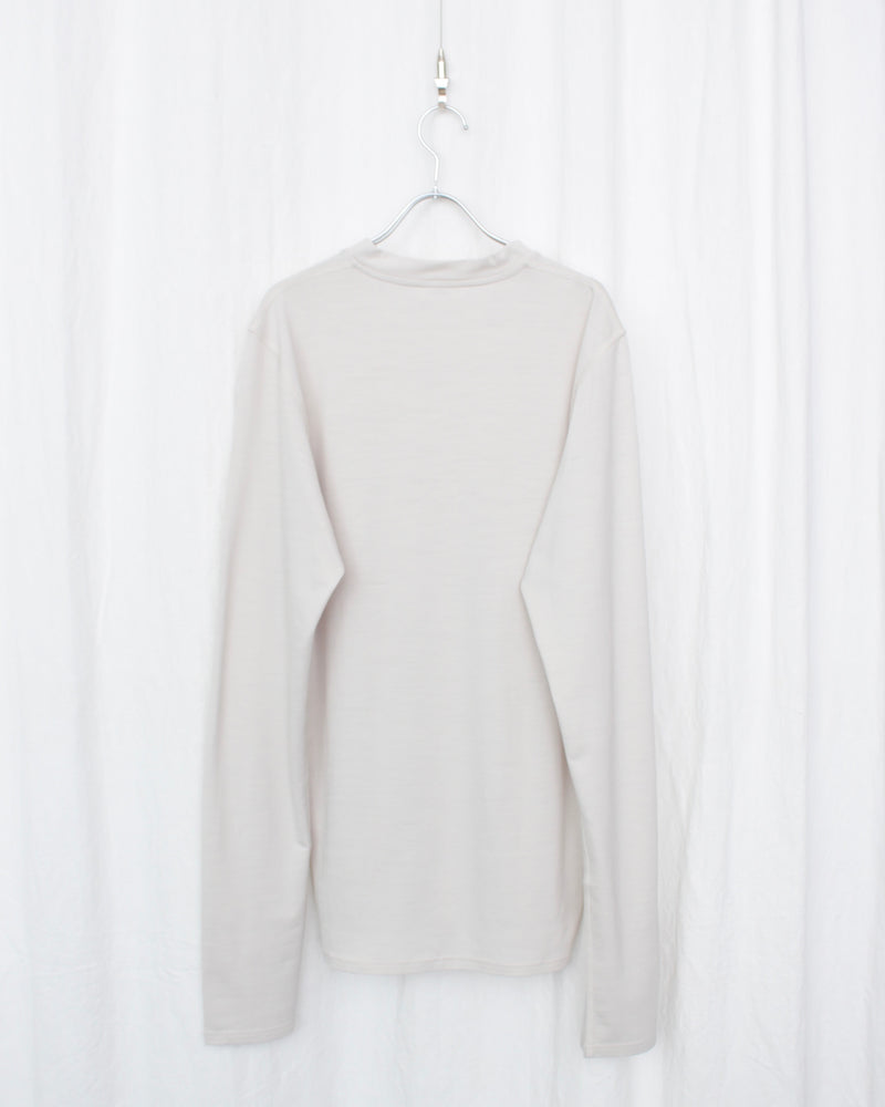 RIER / POLAR JERSEY ROUNDNECK - Talc (TSH16 JWV)