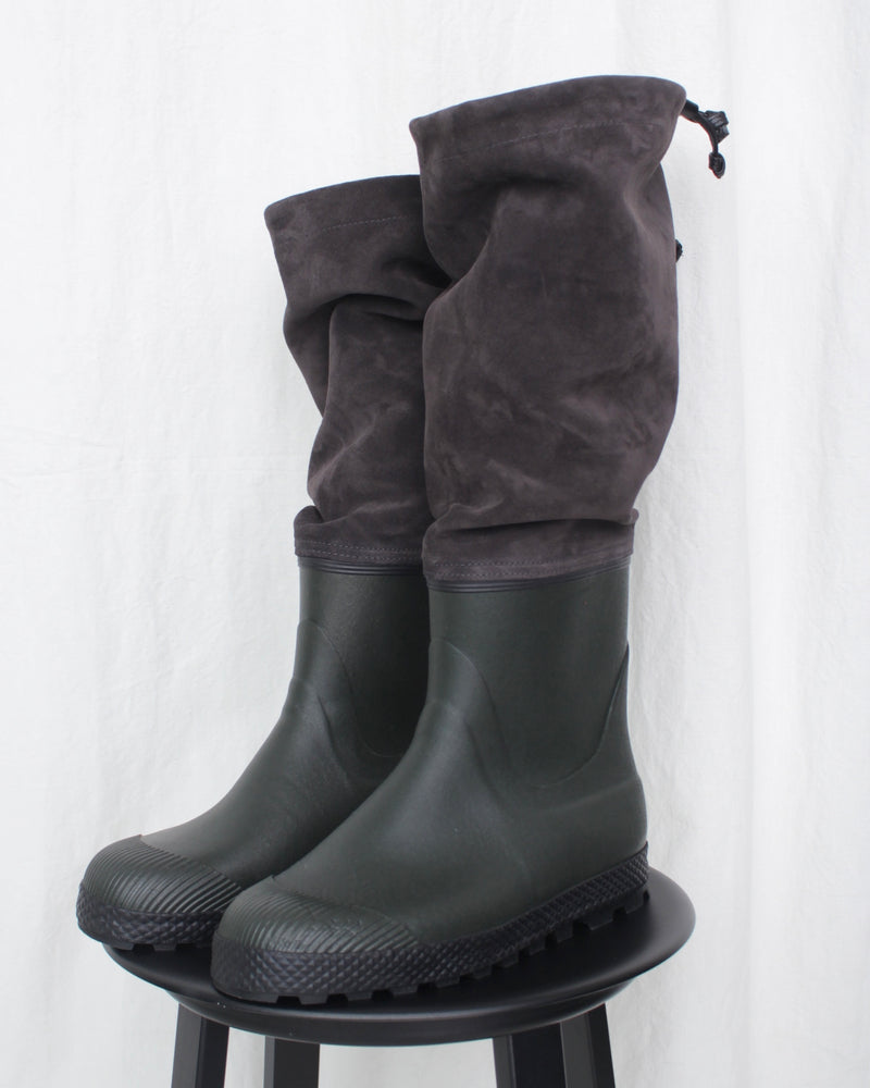 RIER / FARMER RAIN BOOTS - Forest Anthracite Velours (SHO29 BTS)