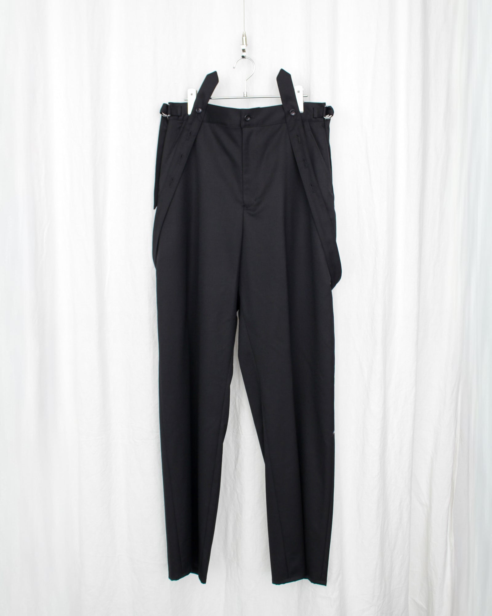 sulvam サルバム　ウール キュプラ カットオフ レイヤードスラックス sulvam サルバム 通販 sulvam / CLASSIC SUSPENDER SLACKS