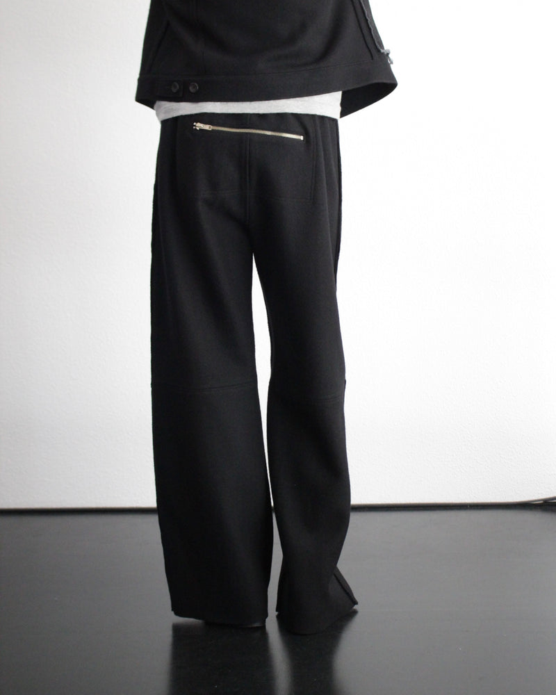 KNIT TRACK PANTS (E09P007) Black