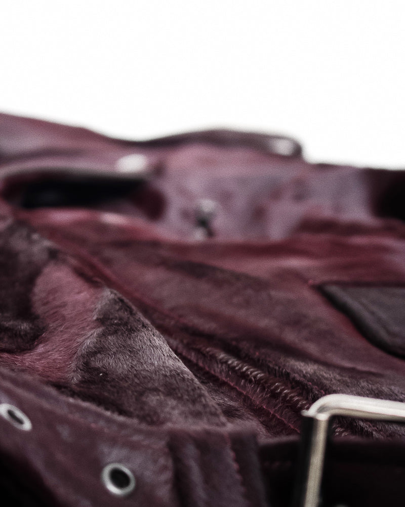 DRIES VAN NOTEN / LODZ 2371 M.L.JACKET - Burgundy (252-021803-2371)