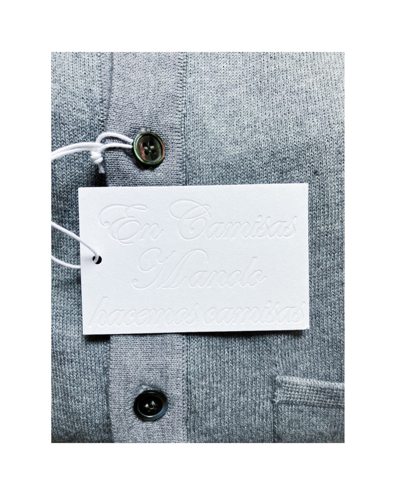 CAMISAS MANOLO / ALLUMINIO KNITTED SHIRT - Top Grey (25023003)