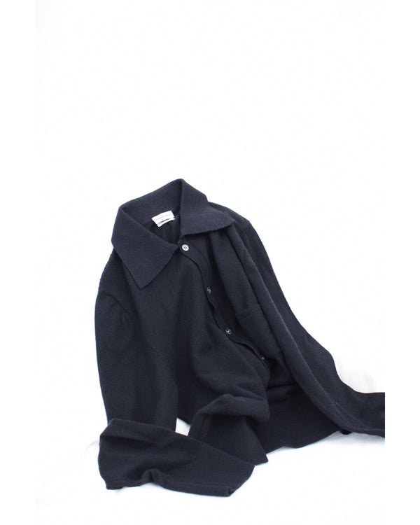 CAMISAS MANOLO / NERO KNITTED SHIRT - Black (25023004)